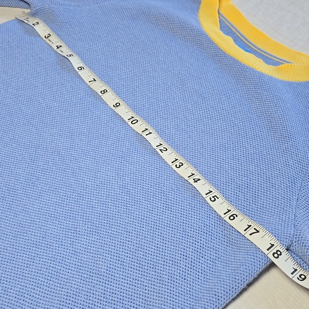 Burgess The" Bea "Seed Stitch Sweater | Blueberry Sunbeam - Size M - Picture 9 of 14